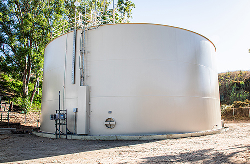 Plant 56 Tank Rehab Project. Image of the tank.